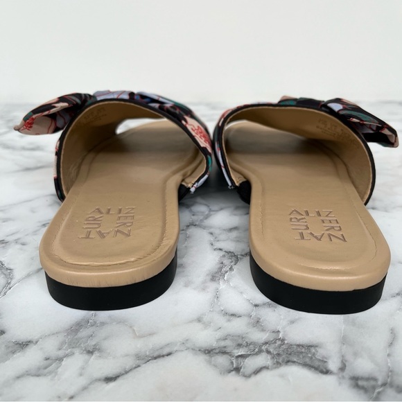 NWOB Naturalizer Women's Tea Sandal Slides Floral Bow Tie Size 5.5 - Picture 3 of 8